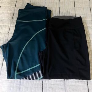 Stretch Sport Leggings Sz XL Both Like New